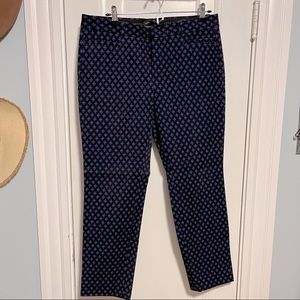 Banana republic Sloan navy patterned dress pant